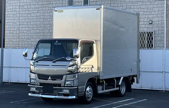 三菱 キャンター 小型 アルミバン パワーゲート TKG-FEA50の中古トラック画像1