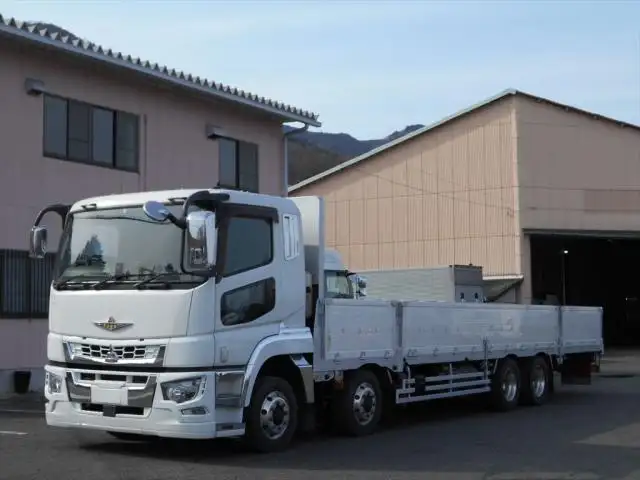 三菱 スーパーグレート 大型 平ボディ アルミブロック エアサス の中古トラック【車両No.143044】