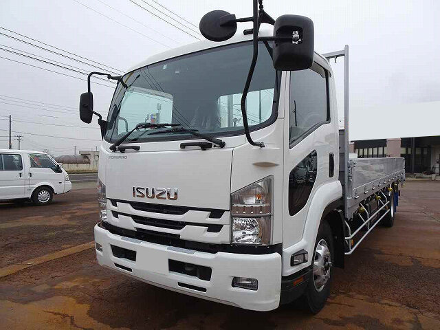 いすゞ フォワード 中型 平ボディ アルミブロック TKG-FRR90S2｜画像1