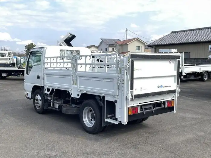 いすゞ エルフ 小型 平ボディ パワーゲート 床鉄板の中古トラック画像4