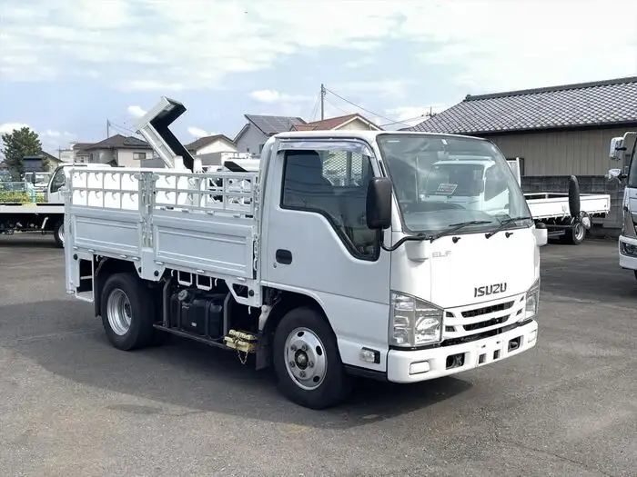 いすゞ エルフ 小型 平ボディ パワーゲート 床鉄板の中古トラック画像2