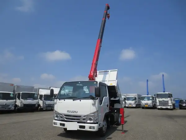 いすゞ エルフ 小型 ダンプ クレーン付き 2RG-NKR88AN の中古トラック【車両No.143463】