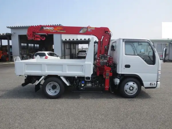 いすゞ エルフ 小型 ダンプ クレーン付き 2RG-NKR88ANの中古トラック画像5
