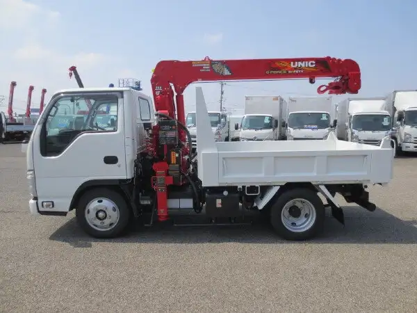 いすゞ エルフ 小型 ダンプ クレーン付き 2RG-NKR88ANの中古トラック画像6