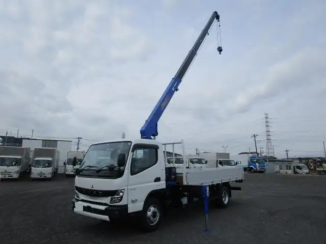 三菱 キャンター 小型 クレーン付 アルミブロック 4段の中古トラック画像1