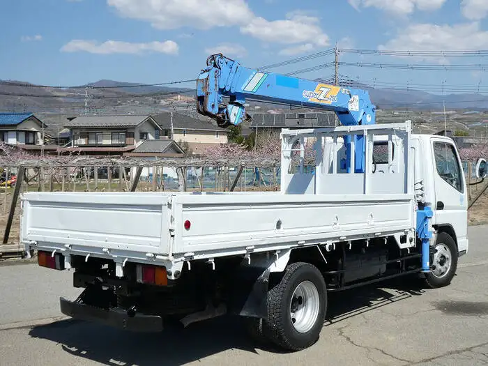 三菱 キャンター 小型 クレーン付 床鉄板 4段の中古トラック画像3