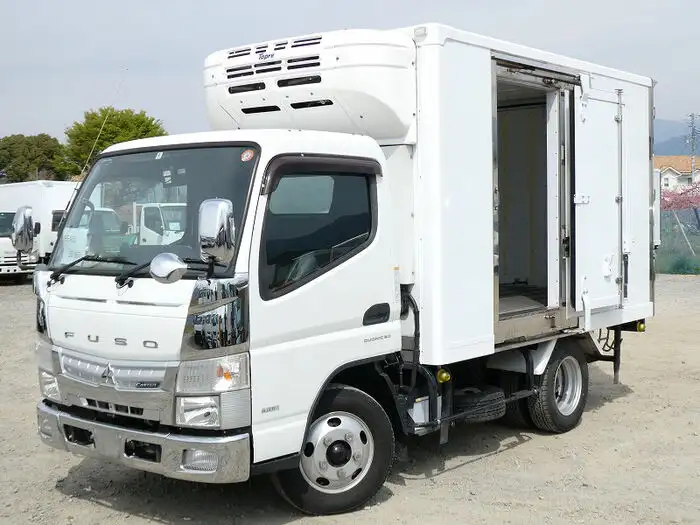 三菱 キャンター 小型 冷凍冷蔵 低温 床アルミの中古トラック画像1