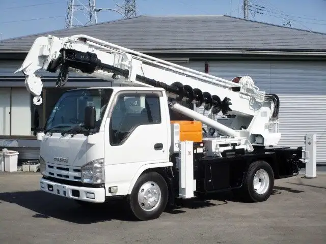 いすゞ エルフ 小型 高所・建柱車 建柱車 SKG-NKR85Nの中古トラック画像1