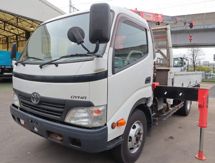 トヨタ ダイナ 小型 クレーン付 ワイドロング BDG-XZU414