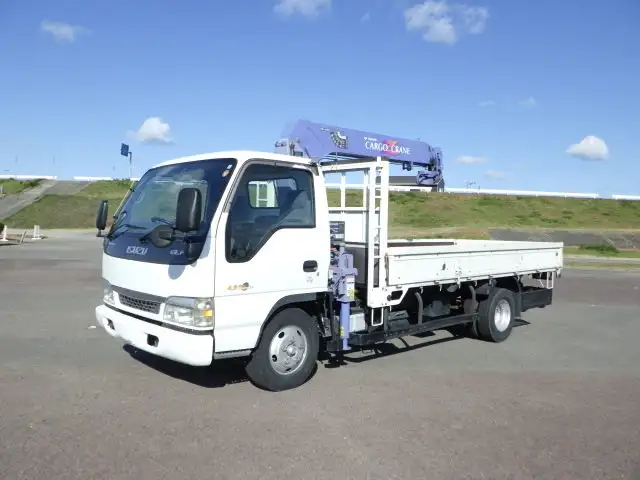 いすゞ エルフ 小型 クレーン付 4段 ラジコン の中古トラック【車両No.143927】