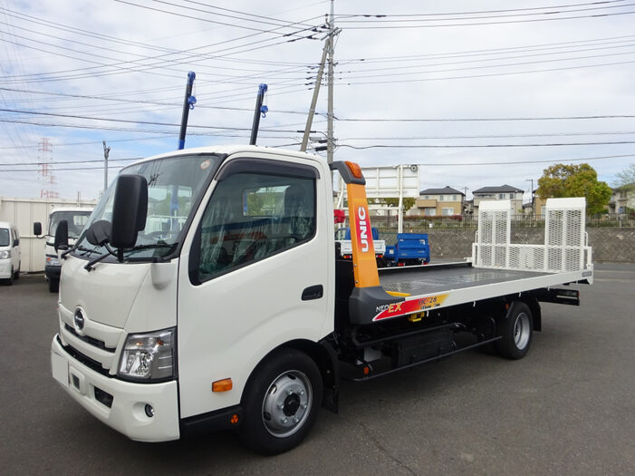 日野 デュトロ 小型 車両重機運搬 セーフティーローダー 2RG-XZU722M