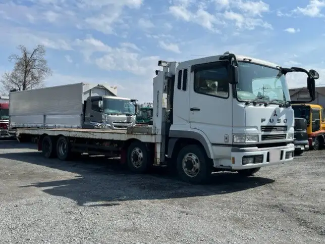 三菱 スーパーグレート 大型 車両重機運搬 ウインチ ベッドの中古トラック画像3