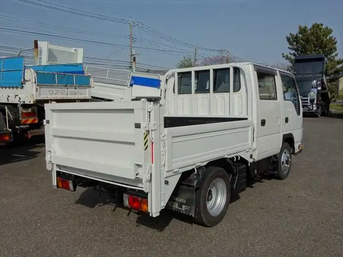 いすゞ エルフ 小型 平ボディ Wキャブ パワーゲートの中古トラック画像3
