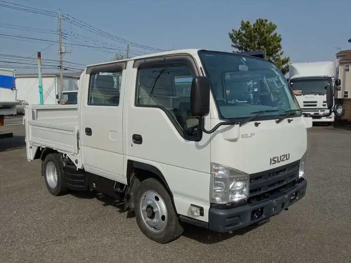 いすゞ エルフ 小型 平ボディ Wキャブ パワーゲートの中古トラック画像2