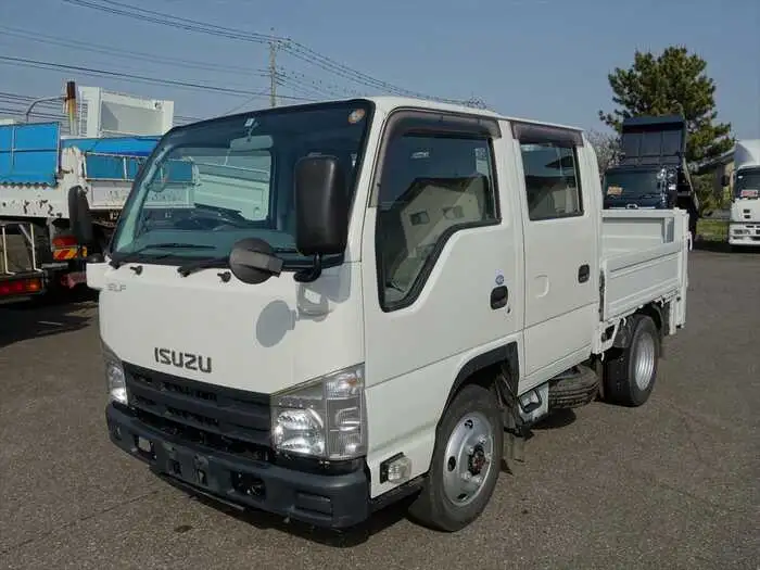 いすゞ エルフ 小型 平ボディ Wキャブ パワーゲート の中古トラック【車両No.144653】