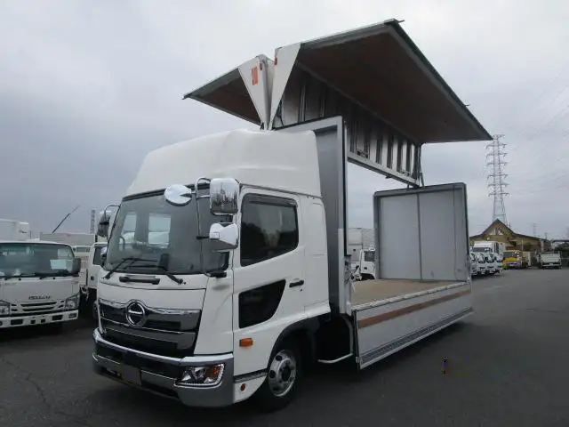 日野 レンジャー 中型/増トン ウイング パワーゲート ベッドの中古トラック画像2