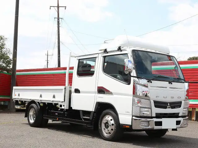 三菱 キャンター 小型 平ボディ Wキャブ 床鉄板の中古トラック画像3