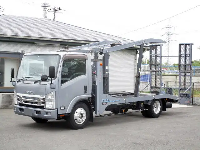 いすゞ エルフ 小型 車両重機運搬 ラジコン ウインチの中古トラック画像1