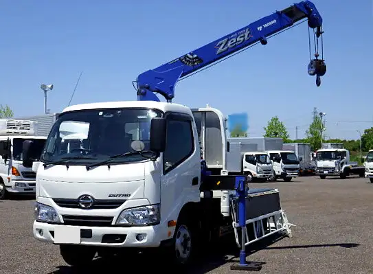 日野 デュトロ 小型 クレーン付 パワーゲート 床鉄板の中古トラック画像1