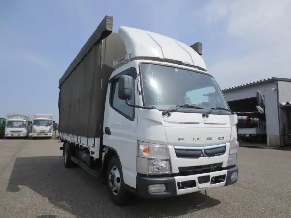 三菱 キャンター 小型 平ボディ 幌 2RG-FEA20の中古トラック画像3