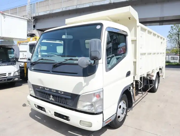 三菱 キャンター 小型 ダンプ 土砂禁 PDG-FE84DVの中古トラック画像1