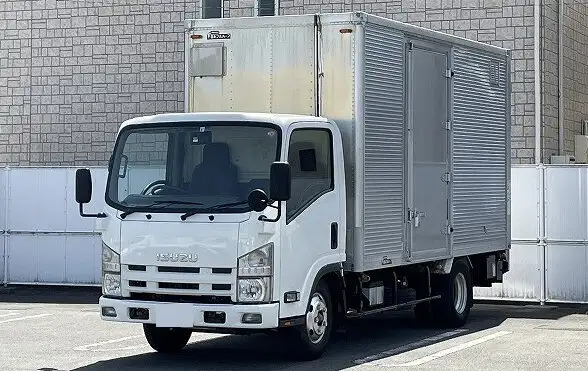 いすゞ エルフ 小型 アルミバン パワーゲート サイドドアの中古トラック画像1