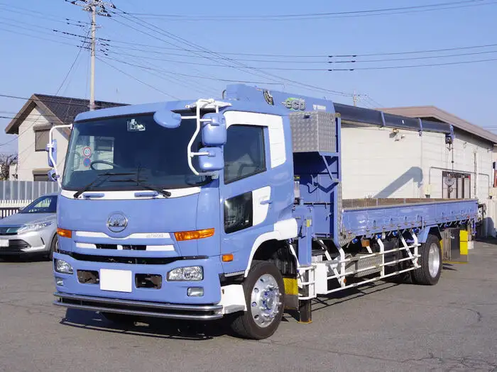 日産UD コンドル 中型/増トン クレーン付 床鉄板 4段の中古トラック画像1