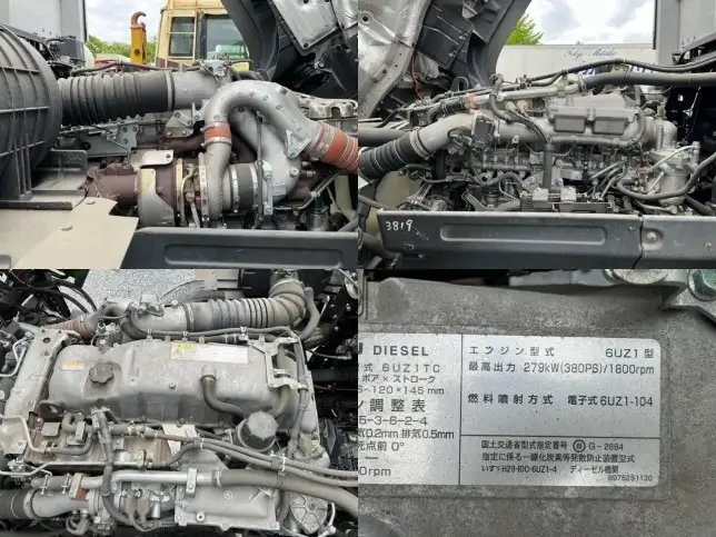 いすゞ ギガ 大型 ウイング ハイルーフ エアサスの中古トラック画像19