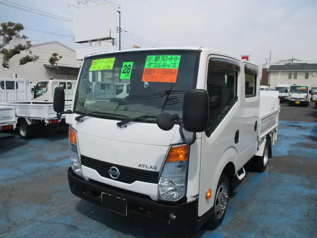 日産 アトラス 小型 平ボディ Wキャブ パワーゲートの中古トラック画像1