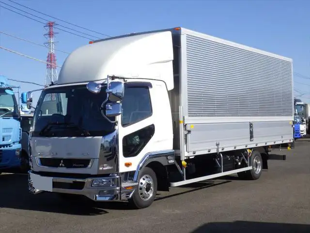 三菱 ファイター 中型/増トン ウイング エアサス ベッドの中古トラック画像1
