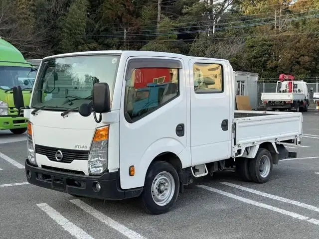 日産 アトラス 小型 平ボディ Wキャブ CBF-SQ2F24の中古トラック画像1