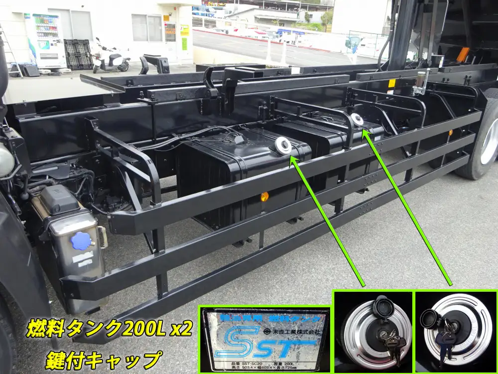 日産UD クオン 大型 ダンプ 土砂禁 ベッドの中古トラック画像12