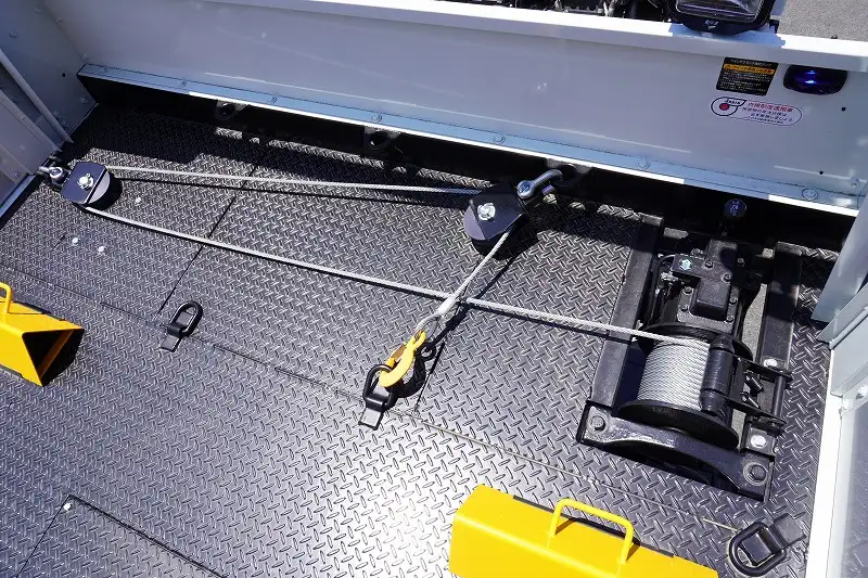三菱 キャンター 小型 車両重機運搬 ラジコン ウインチの中古トラック画像5