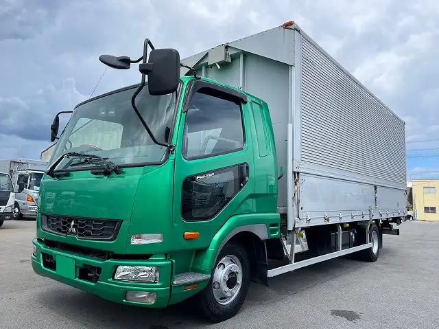 三菱 ファイター 中型/増トン ウイング ベッド SKG-FK61Fの中古トラック画像1