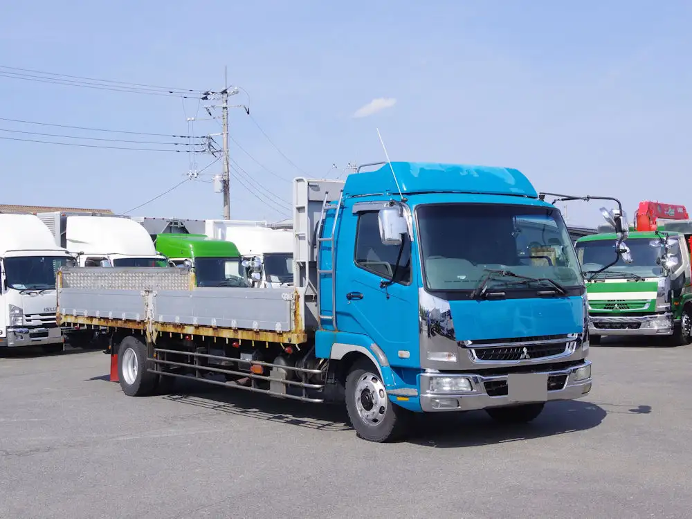 三菱 ファイター 中型/増トン 車両重機運搬 エアサス ベッドの中古トラック画像2