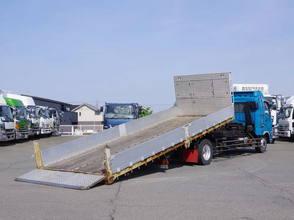 三菱 ファイター 中型/増トン 車両重機運搬 エアサス ベッドの中古トラック画像3