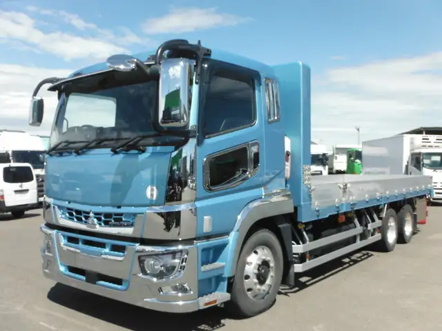 三菱 スーパーグレート 大型 平ボディ アルミブロック ベッド の中古トラック【車両No.145779】
