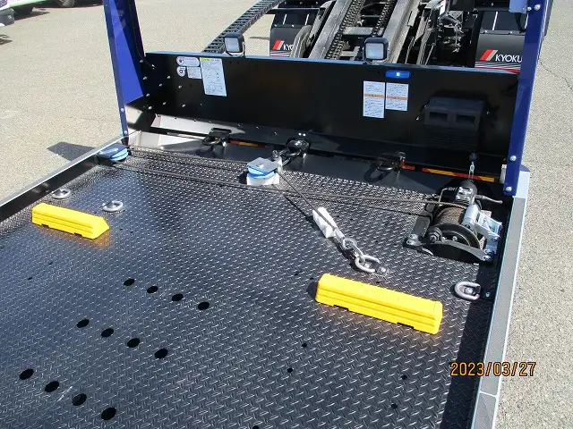 三菱 キャンター 小型 車両重機運搬 ラジコン ウインチの中古トラック画像11