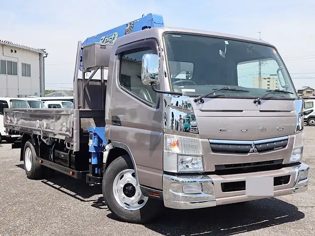三菱 キャンター 小型 クレーン付 床鉄板 5段の中古トラック画像2