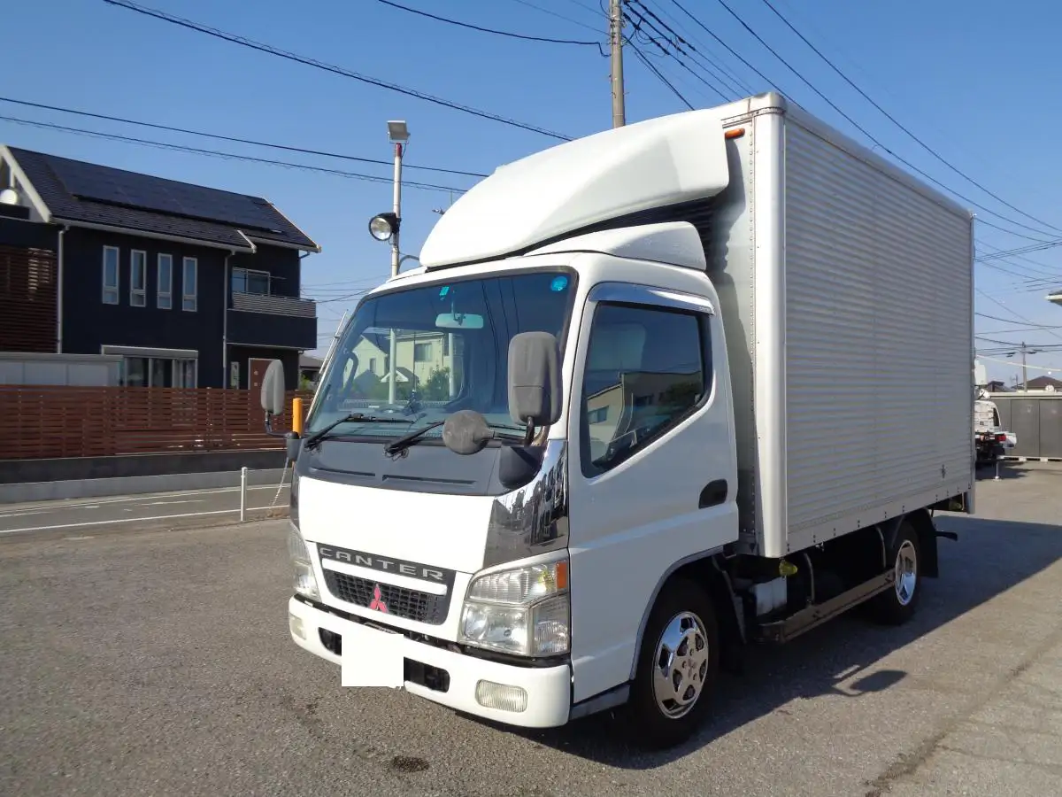 三菱 キャンター 小型 アルミバン PA-FE72DC H16の中古トラック画像1