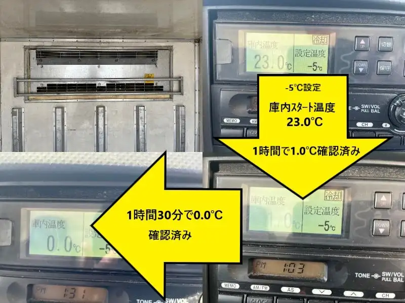 いすゞ エルフ 小型 冷凍冷蔵 中温 床アルミの中古トラック画像13