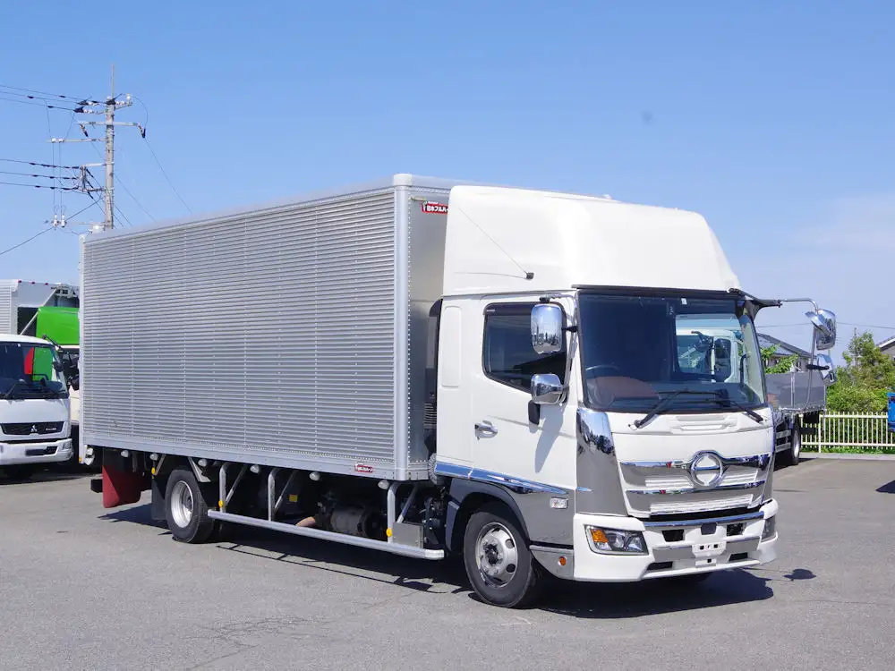 日野 レンジャー 中型/増トン アルミバン エアサス センターローラーの中古トラック画像2