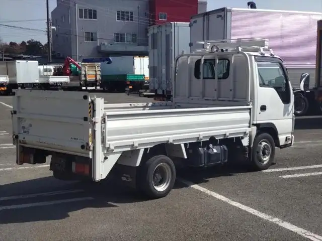 いすゞ エルフ 小型 平ボディ パワーゲート 床鉄板の中古トラック画像3