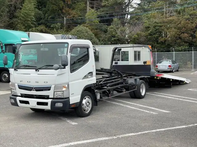 三菱 キャンター 小型 車両重機運搬 ラジコン ウインチの中古トラック画像1
