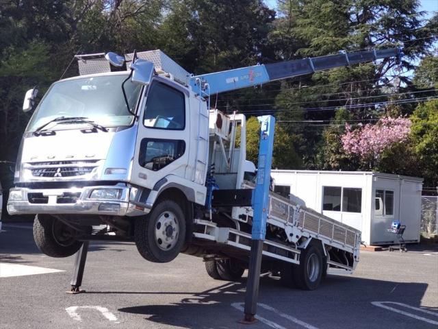三菱 ファイター 中型/増トン 車両重機運搬 セルフローダー PDG-FK61F
