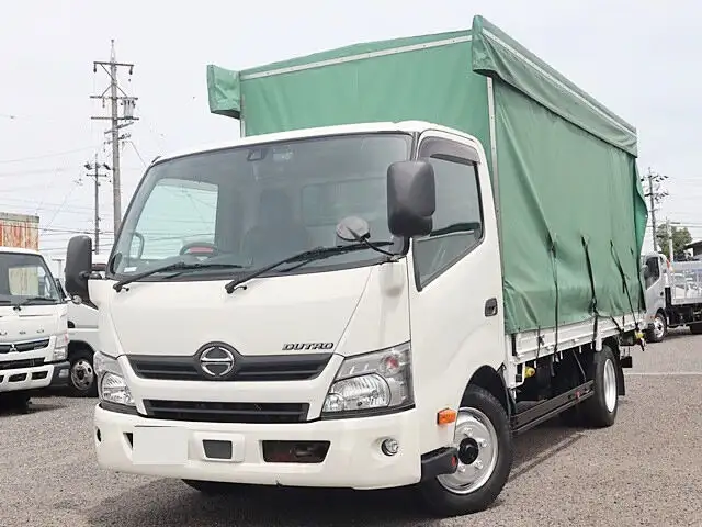 日野 デュトロ 小型 平ボディ 幌 TPG-XZU710Mの中古トラック画像1