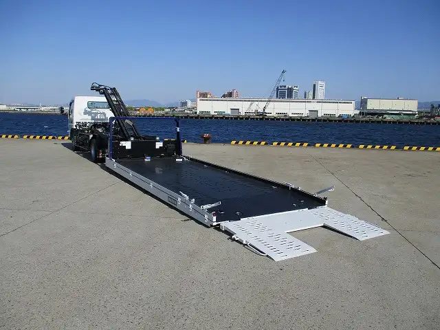 三菱 キャンター 小型 車両重機運搬 ラジコン ウインチの中古トラック画像11