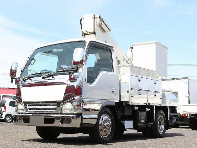 いすゞ エルフ 小型 高所・建柱車 高所作業車 電工仕様 の中古トラック【車両No.145872】