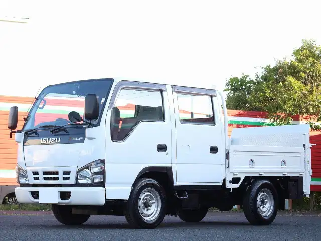 いすゞ エルフ 小型 平ボディ Wキャブ パワーゲート の中古トラック【車両No.145874】