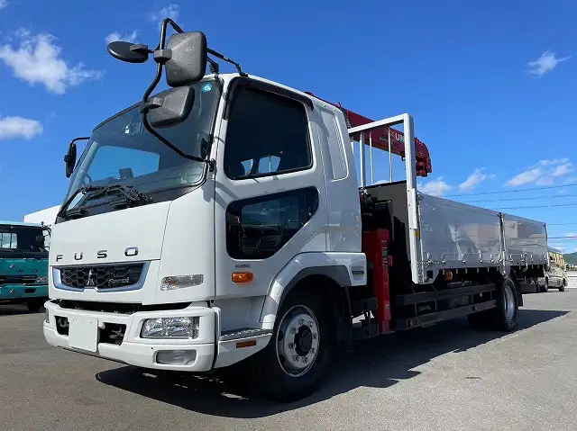 三菱 ファイター 中型/増トン クレーン付 アルミブロック 4段の中古トラック画像1